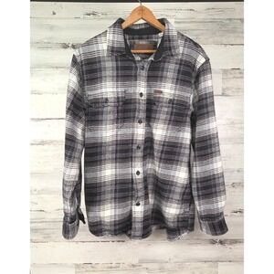 ORVIS SHIRT JACKET Men's M Plaid Flannel HEAVYWEIGHT Shacket Pockets‎